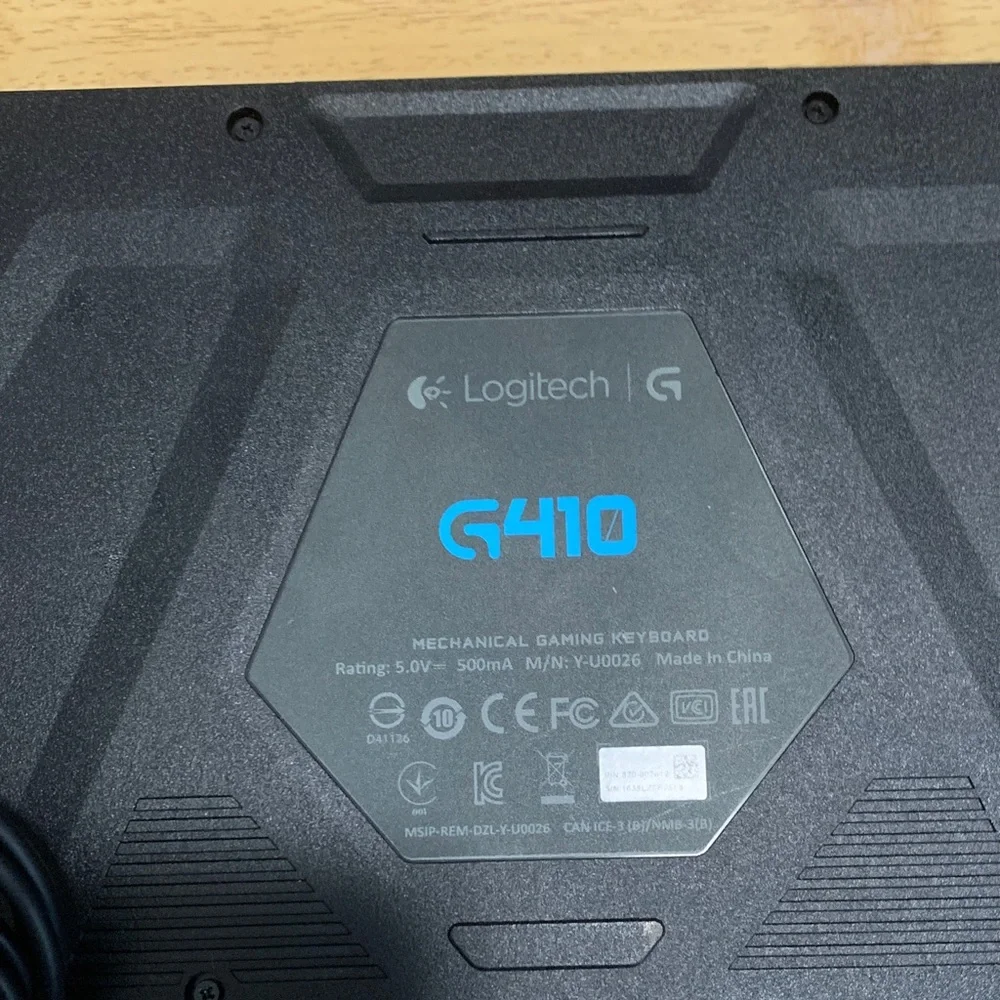 logitech G410 Black Gaming Keyboard with Wired Connection